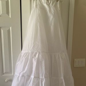 White Floor Length Petticoat